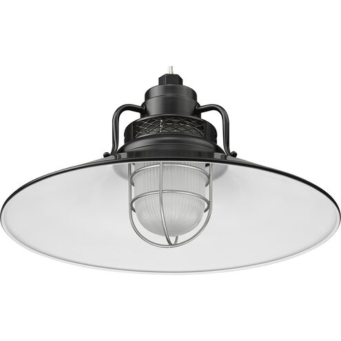 R Series Satin Black 18 inch Railroad Shade